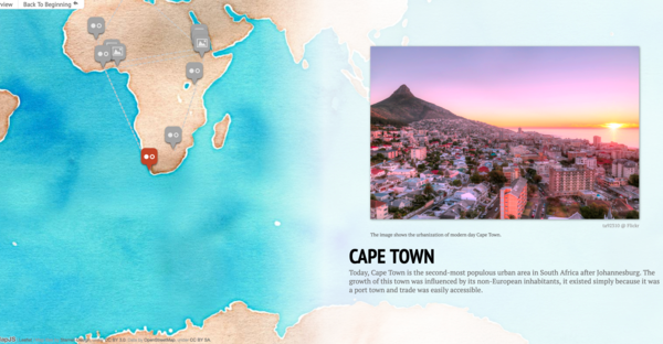 Cape Town in a StoryMap